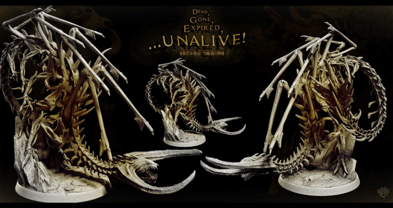 迷你怪物乱斗——死寂、消失、过期无生 3D打印模型|Mini Monster Mayhem – Dead, Gone, Expired Unalive 2 – 3D Print Model