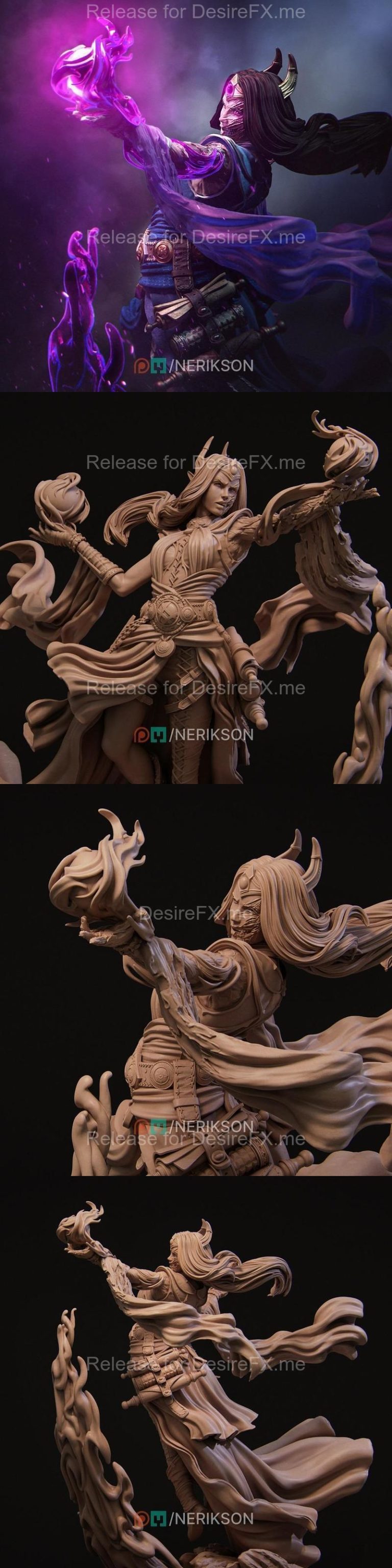 Nerikson 3D打印模型：魔法的代价——诺瓦尔角色造型|Nerikson – The Price of Magic – November 2025 – 3D Print Model STL