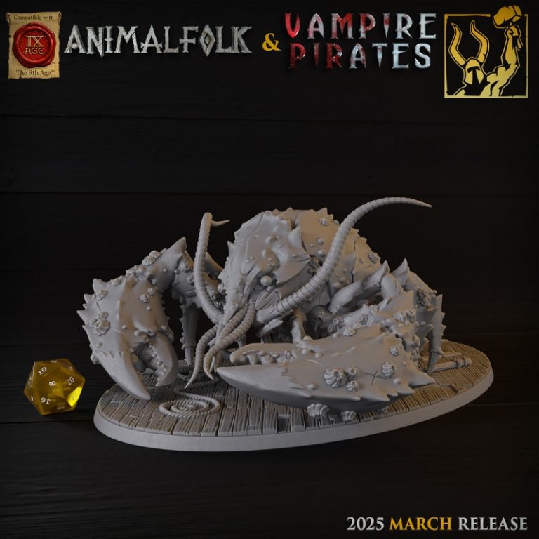 钛forge迷你模型2025年3月发布：动物人与吸血鬼海盗3D打印角色|Titan Forge Miniatures – March 2025 – Animalfolks and Vampire Pirates – 3D Print Model