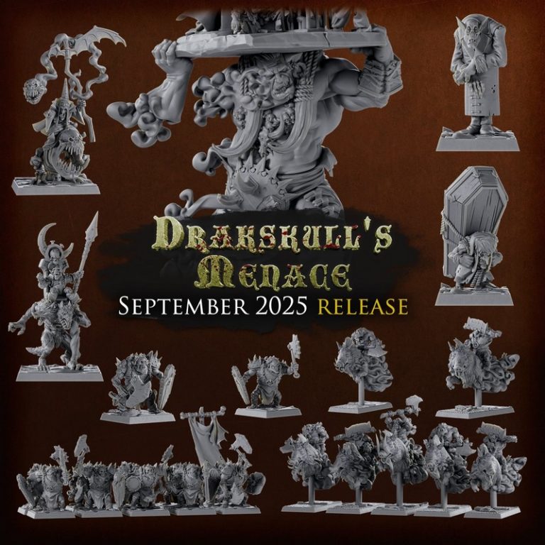 钛forge迷你模型-2025年9月发布-德拉克 Skull之威胁-3D打印角色模型|Titan Forge Miniatures – September 2025 – Drakskull’s Menace – 3D Print Model