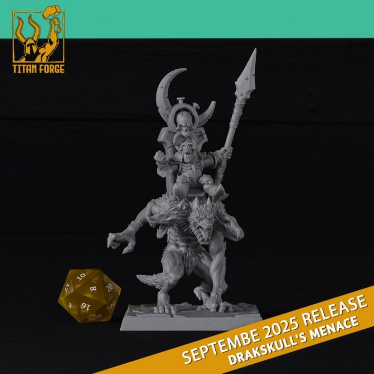钛forge迷你模型-2025年9月发布-德拉克 Skull之威胁-3D打印角色模型|Titan Forge Miniatures – September 2025 – Drakskull’s Menace – 3D Print Model