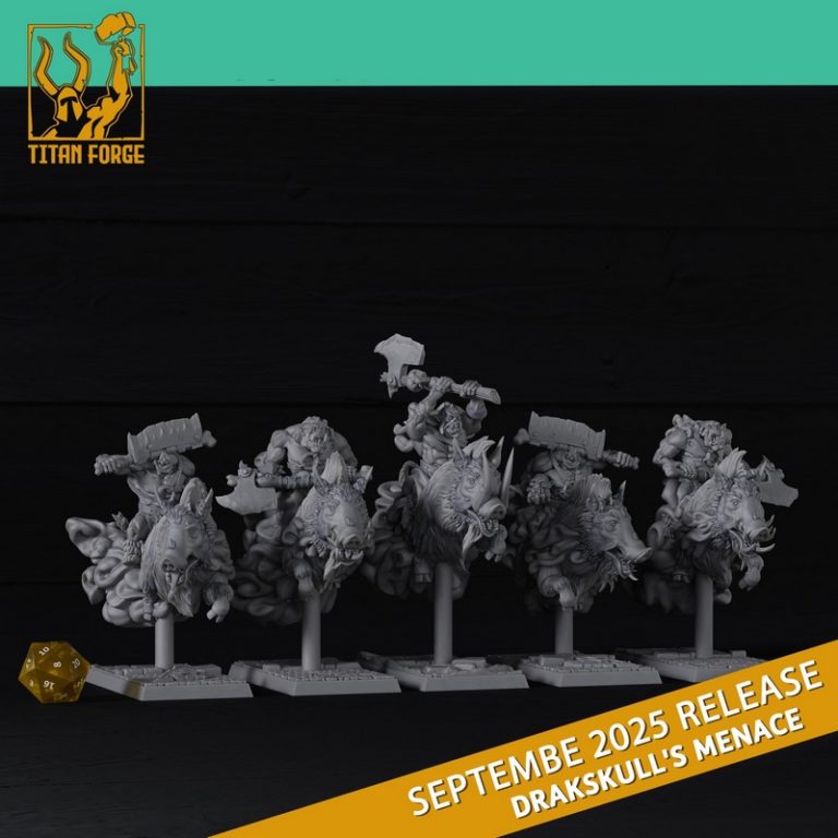 钛forge迷你模型-2025年9月发布-德拉克 Skull之威胁-3D打印角色模型|Titan Forge Miniatures – September 2025 – Drakskull’s Menace – 3D Print Model