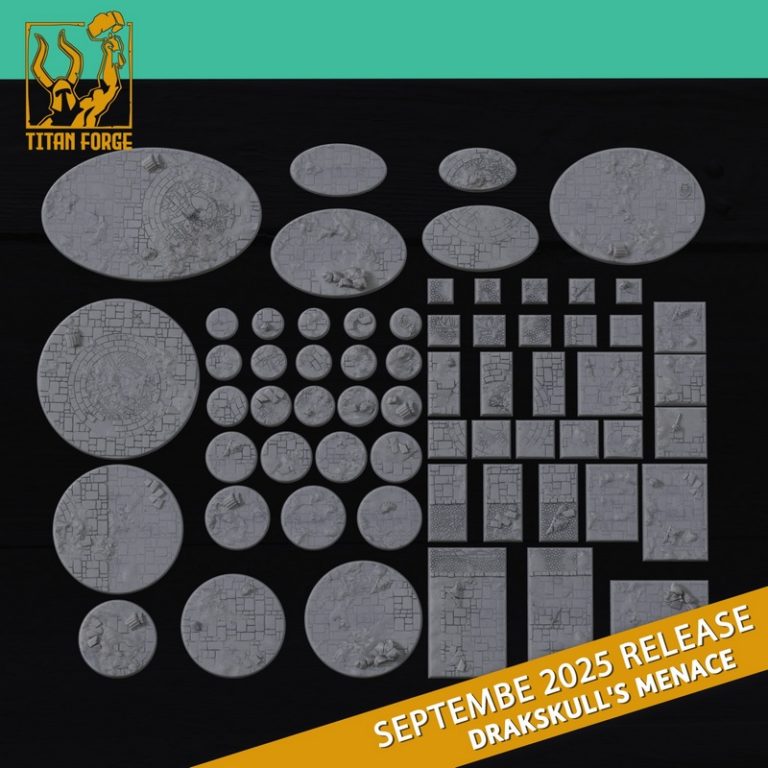 钛forge迷你模型-2025年9月发布-德拉克 Skull之威胁-3D打印角色模型|Titan Forge Miniatures – September 2025 – Drakskull’s Menace – 3D Print Model