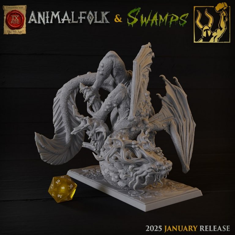 钛 Forge迷你模型2025年1月作品：动物族与沼泽主题3D打印模型|Titan Forge Miniatures – January 2025 – Animalfolks and Swamps – 3D Print Model