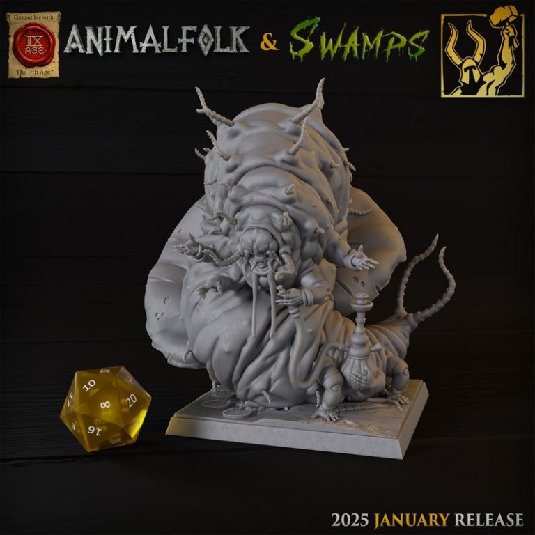 钛 Forge迷你模型2025年1月作品：动物族与沼泽主题3D打印模型|Titan Forge Miniatures – January 2025 – Animalfolks and Swamps – 3D Print Model
