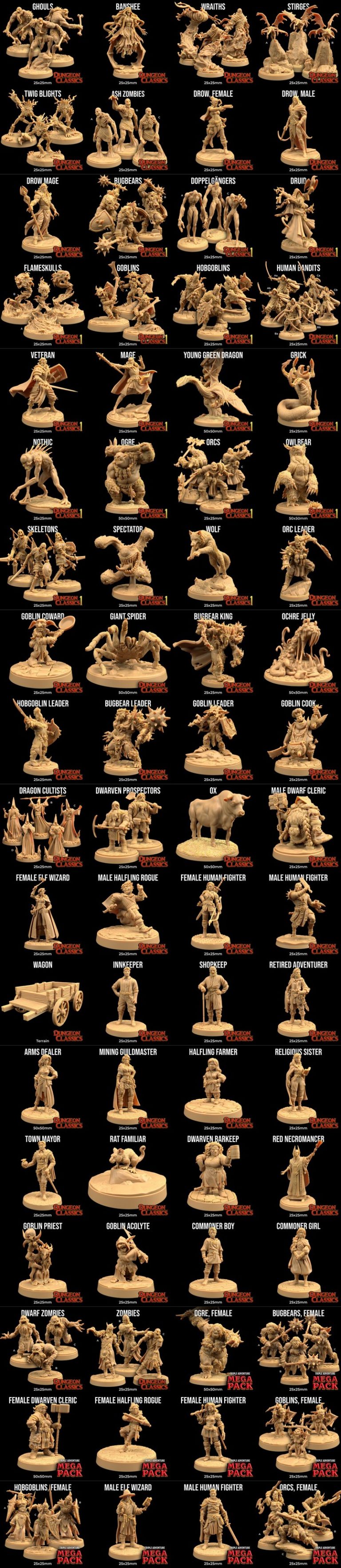 Dungeon Classics – The Lost Mines of Fandervale – 3D Print Model