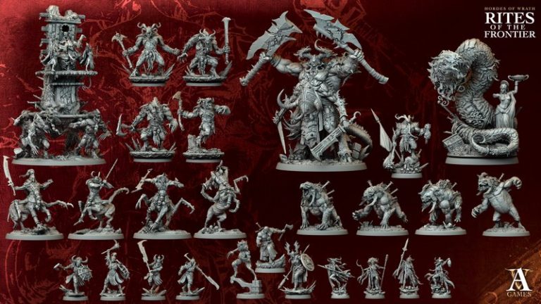 Archvillain Games《边境圣礼》3D打印模型集|Archvillain Games – Hordes of Wrath – Rites of the Frontier – Bundle – 3D Print Model