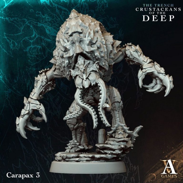 Archvillain Games《深海甲壳生物》3D打印模型礼包|Archvillain Games – The Trench – Crustaceans of the Deep – Bundle – 3D Print Model
