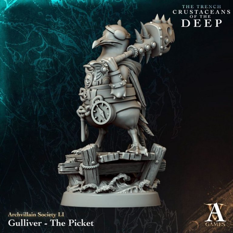Archvillain Games《深海甲壳生物》3D打印模型礼包|Archvillain Games – The Trench – Crustaceans of the Deep – Bundle – 3D Print Model