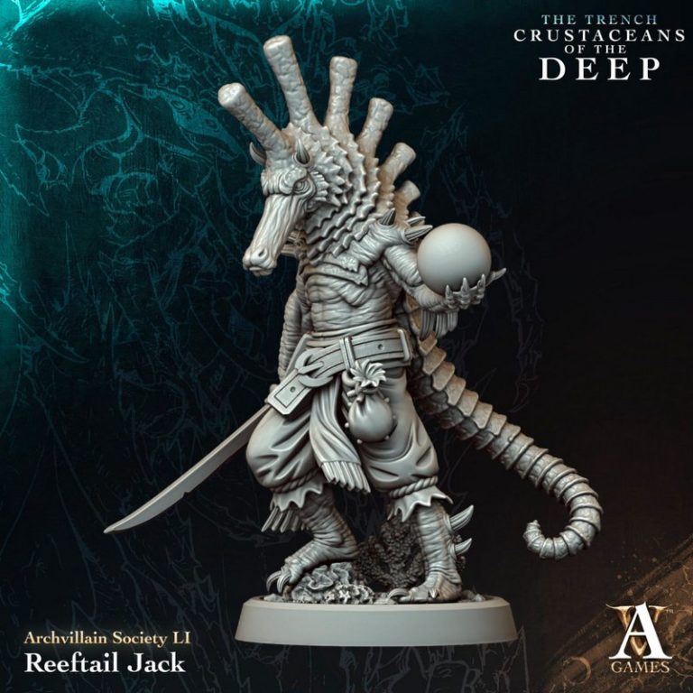 Archvillain Games《深海甲壳生物》3D打印模型礼包|Archvillain Games – The Trench – Crustaceans of the Deep – Bundle – 3D Print Model