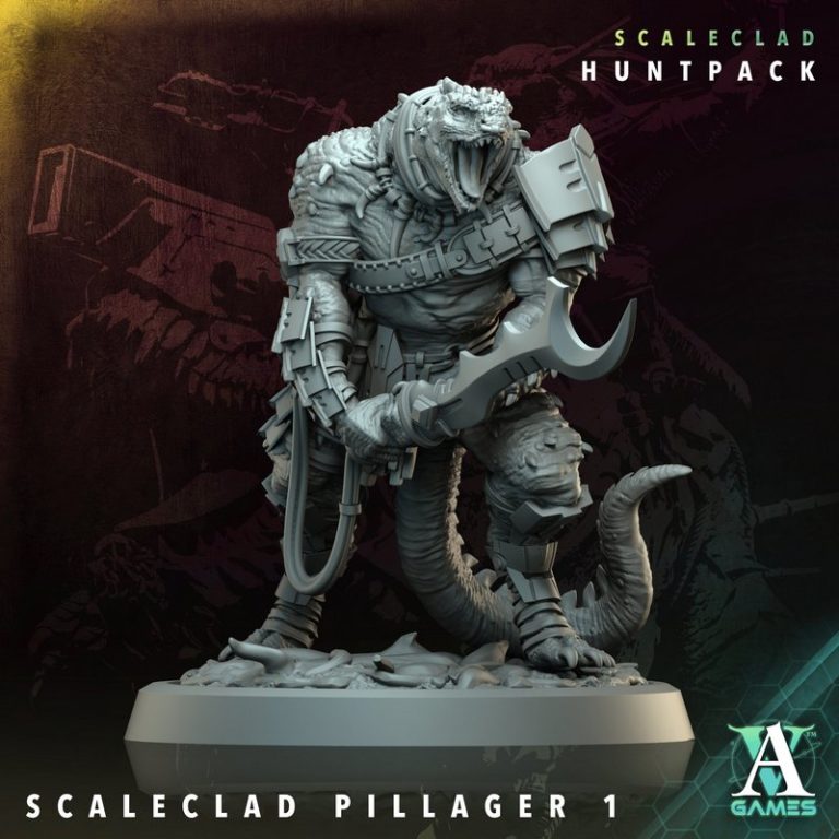 Archvillain Games《Scaleclad Huntpack》3D打印模型套装|Archvillain Games – Scaleclad Huntpack – Bundle – 3D Print Model