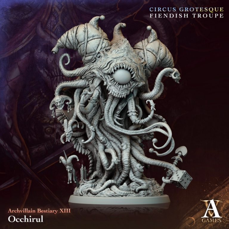 Archvillain Games《怪诞马戏团》凶恶剧团 3D打印模型|Archvillain Games – Circus Grotesque – Fiendish Troupe – Bundle – 3D Print Model