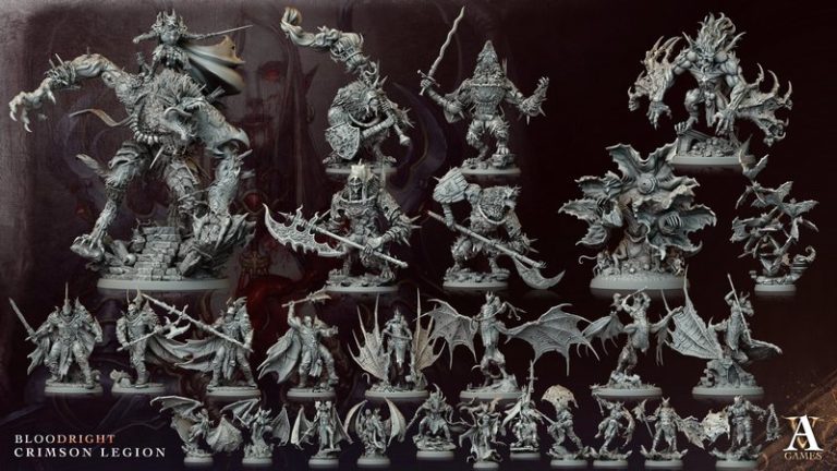 血色权利 帝皇军团 3D打印模型|Archvillain Games – Bloodright – Crimson Legion – Bundle – 3D Print Model