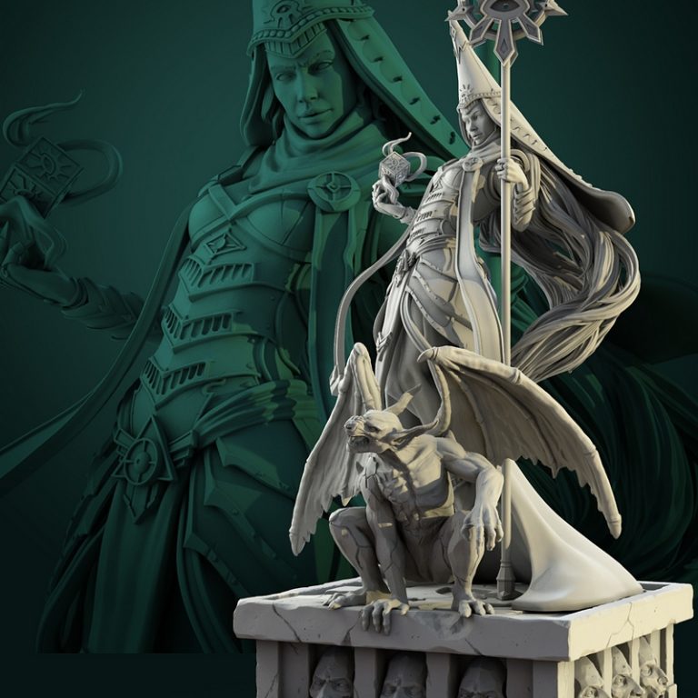 白狼酒馆 3D打印模型|White Werewolf Tavern – Diana Echo Themera Diorama – 3D Print Model