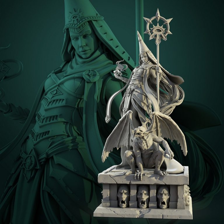 白狼酒馆 3D打印模型|White Werewolf Tavern – Diana Echo Themera Diorama – 3D Print Model