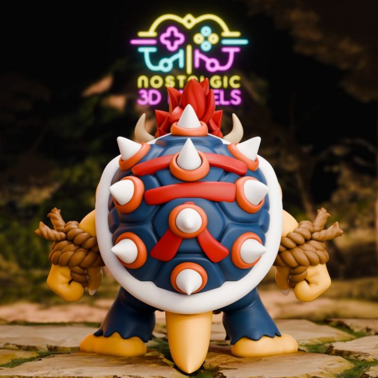 街机对决 3D打印模型|Street Fighter Mario – 3D Print Model