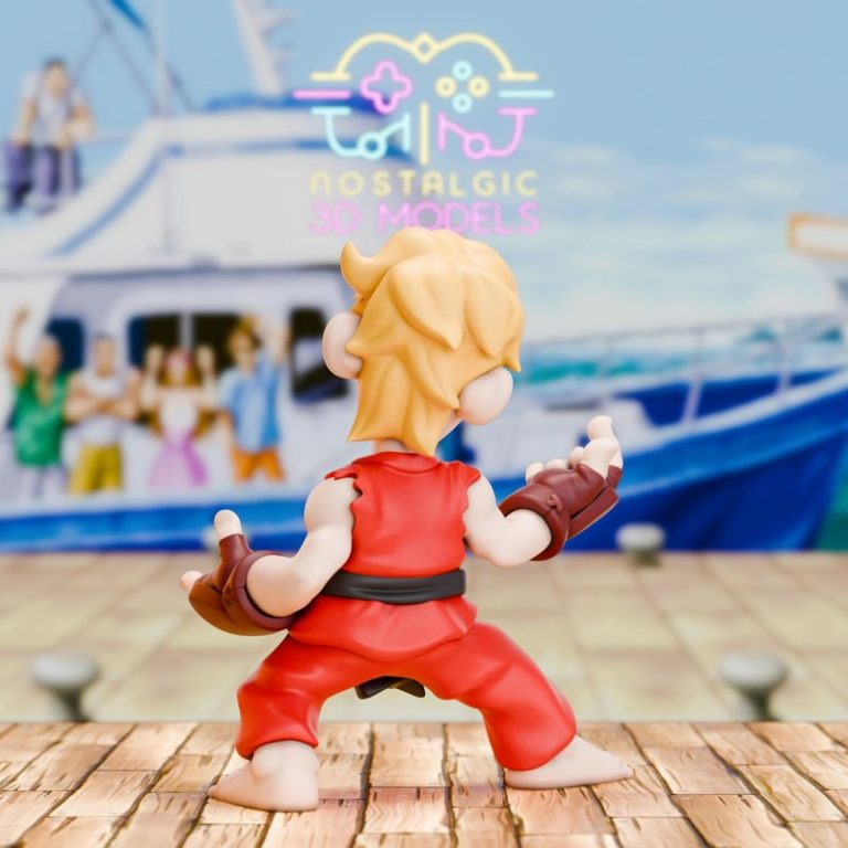 街机对决 3D打印模型|Street Fighter Mario – 3D Print Model
