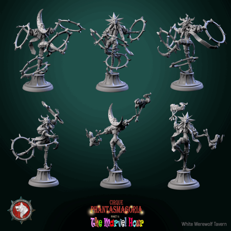 白狼酒馆·幻影马戏团 第一章 3D打印模型|White Werewolf Tavern – Cirque Phantasmagoria Part 1 – The Marvel Hour – 3D Print Model