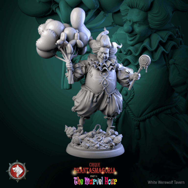白狼酒馆·幻影马戏团 第一章 3D打印模型|White Werewolf Tavern – Cirque Phantasmagoria Part 1 – The Marvel Hour – 3D Print Model