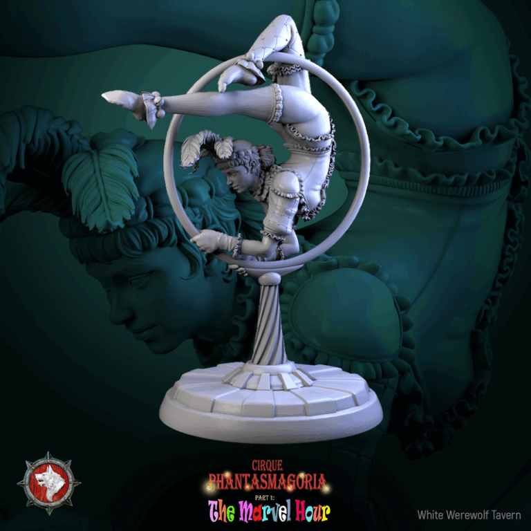 白狼酒馆·幻影马戏团 第一章 3D打印模型|White Werewolf Tavern – Cirque Phantasmagoria Part 1 – The Marvel Hour – 3D Print Model
