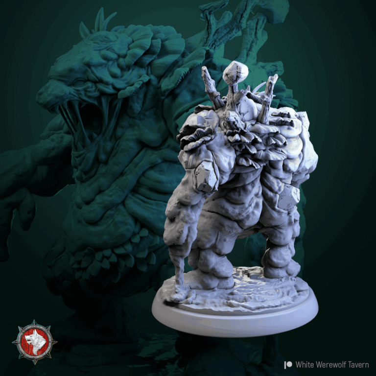 白狼酒馆——不祥三重奏 3D打印模型|White Werewolf Tavern – The Unholy Trinity – 3D Print Model