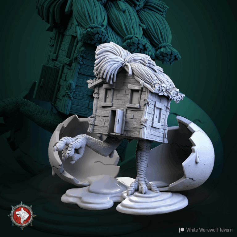白狼酒馆——不祥三重奏 3D打印模型|White Werewolf Tavern – The Unholy Trinity – 3D Print Model
