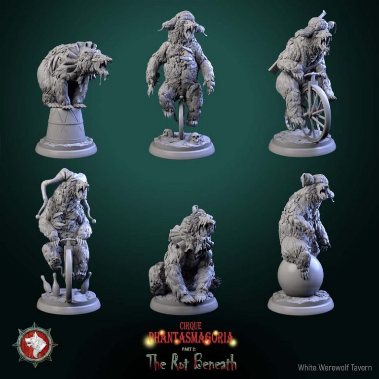 白狼酒馆·幻影奇境第二章·腐朽之下 3D打印模型|White Werewolf Tavern – Cirque Phantasmagoria Part 2 – The Rot Beneath – 3D Print Model