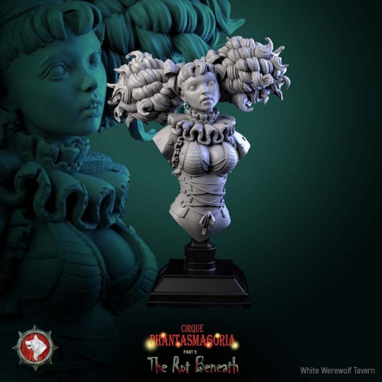 白狼酒馆·幻影奇境第二章·腐朽之下 3D打印模型|White Werewolf Tavern – Cirque Phantasmagoria Part 2 – The Rot Beneath – 3D Print Model