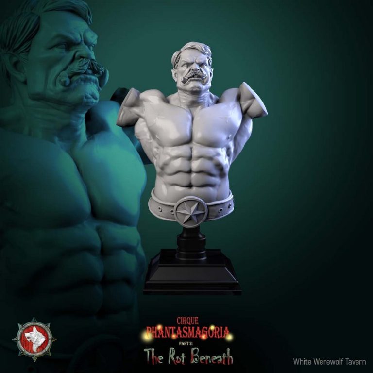 白狼酒馆·幻影奇境第二章·腐朽之下 3D打印模型|White Werewolf Tavern – Cirque Phantasmagoria Part 2 – The Rot Beneath – 3D Print Model