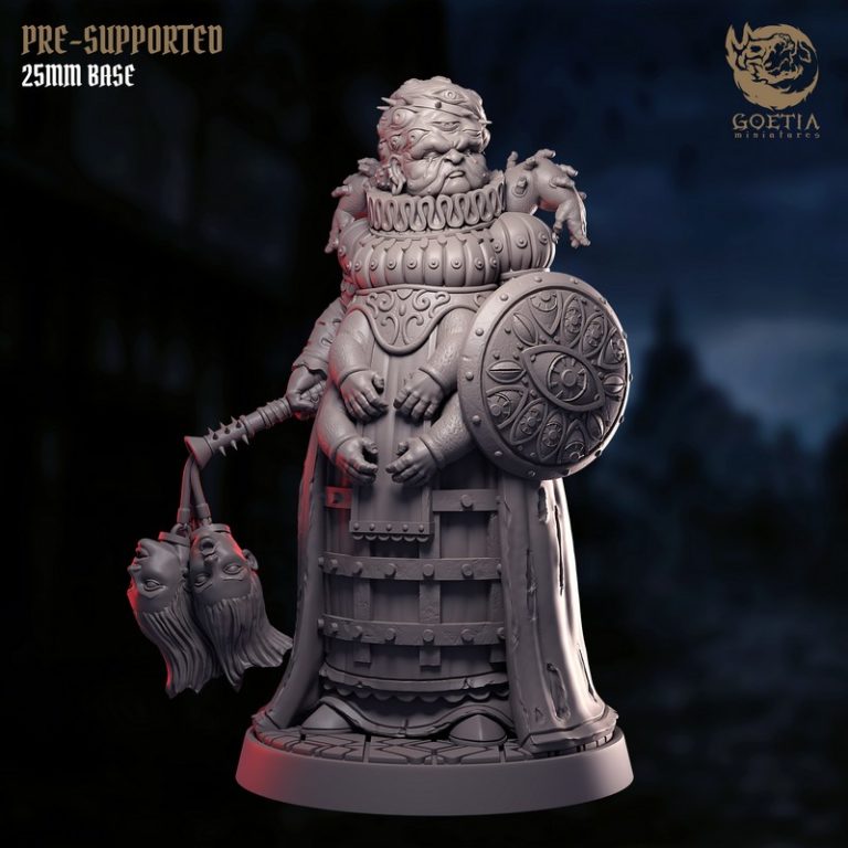 Goetia迷你模型：恐怖 ensemble 集合 3D打印作品|Goetia Miniatures – Ensemble of Horrors – 3D Print Model
