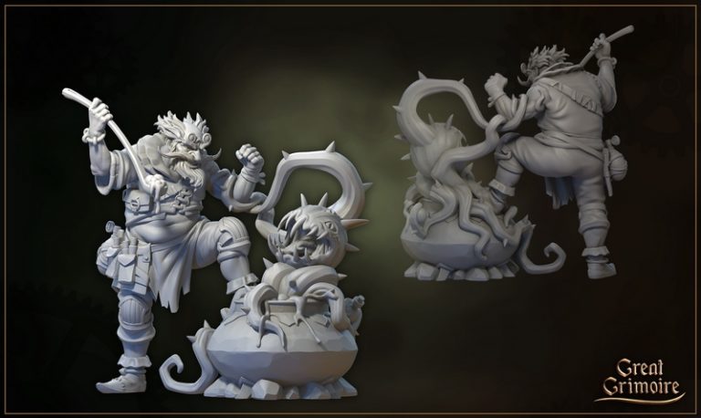 破碎之城下的魔法典籍——3D打印模型|Great Grimoire – Beneath the Splintered City – 3D Print Model