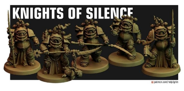 红朝朝圣者——寂静瘟疫骑士 3D打印模型|Red Pilgrim – Plague Knights of Silence – 3D Print Model