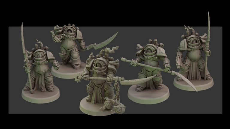 红朝朝圣者——寂静瘟疫骑士 3D打印模型|Red Pilgrim – Plague Knights of Silence – 3D Print Model