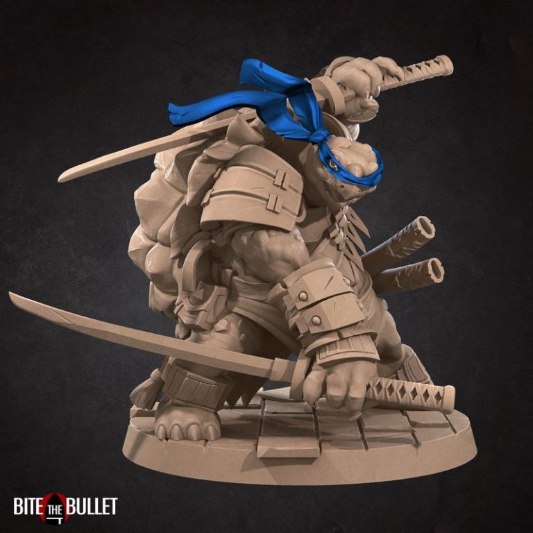咬下子弹——忍者神龟3D打印模型|Bite the Bullet – Ninja Tortles – 3D Print Model