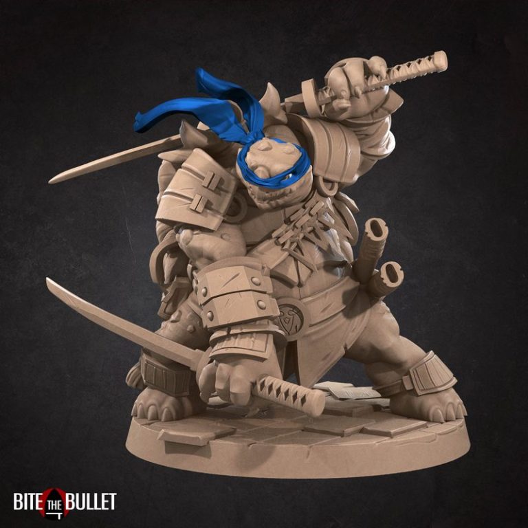 咬下子弹——忍者神龟3D打印模型|Bite the Bullet – Ninja Tortles – 3D Print Model