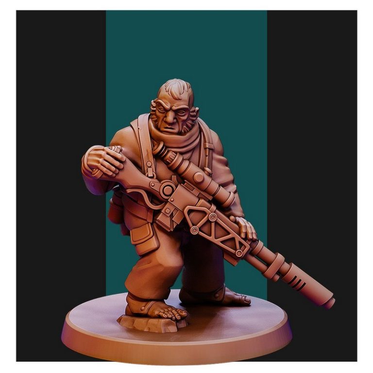 半人马 Recon小队 3D打印模型|Halflings Recon Team 2 – 3D Print Model