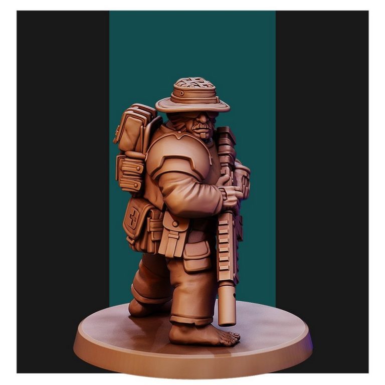 半人马 Recon小队 3D打印模型|Halflings Recon Team 2 – 3D Print Model