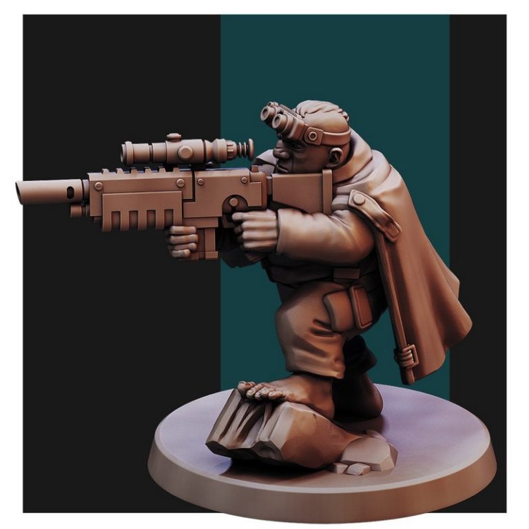 半人族侦察小队3D打印模型|Halflings Recon Team – 3D Print Model