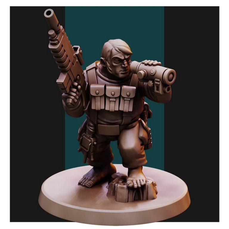 半人族侦察小队3D打印模型|Halflings Recon Team – 3D Print Model