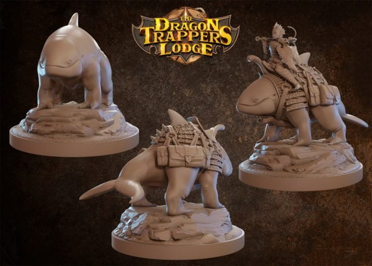 龙捕手旅舍——《龙捕手》3D打印模型|The Dragon Trappers Lodge – December 2020 – 3D Print Model