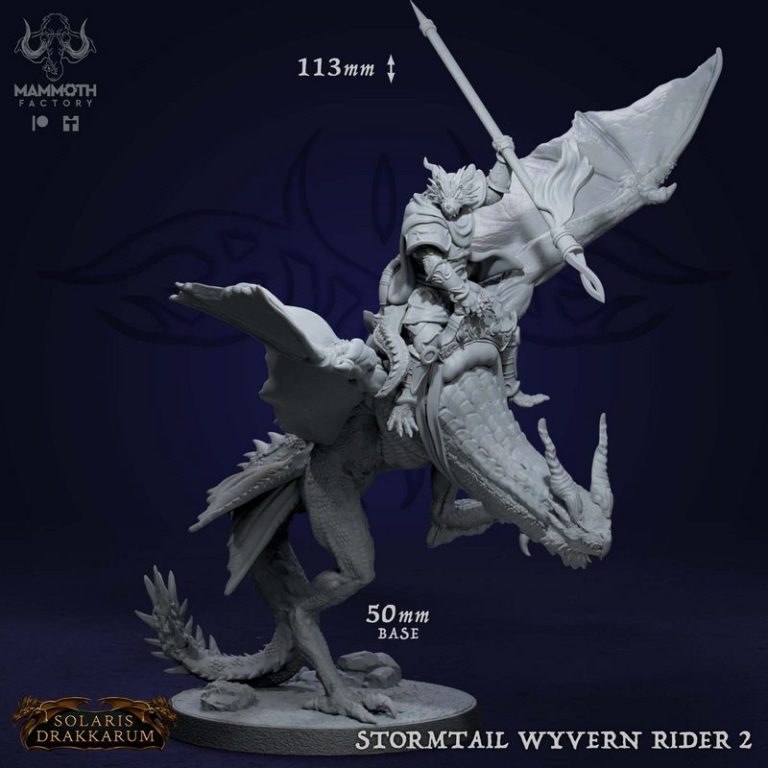 太阳纪元：龙骸收藏系列 - 3D打印模型|Mammoth Factory – Solaris Drakarum Collection – 3D Print Model