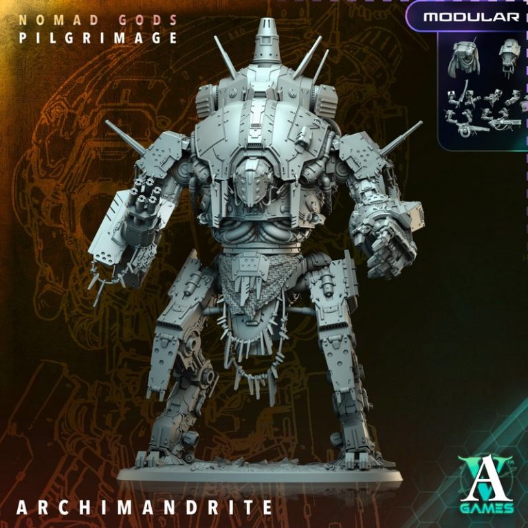 Archvillain Games《Nomad Gods》系列角色3D打印模型|Archvillain Games – Nomad Gods – Pilgrimage – 3D Print Model