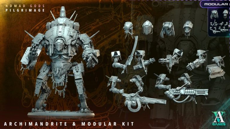 Archvillain Games《Nomad Gods》系列角色3D打印模型|Archvillain Games – Nomad Gods – Pilgrimage – 3D Print Model