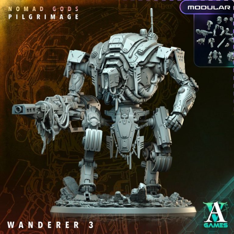 Archvillain Games《Nomad Gods》系列角色3D打印模型|Archvillain Games – Nomad Gods – Pilgrimage – 3D Print Model