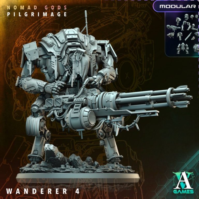 Archvillain Games《Nomad Gods》系列角色3D打印模型|Archvillain Games – Nomad Gods – Pilgrimage – 3D Print Model