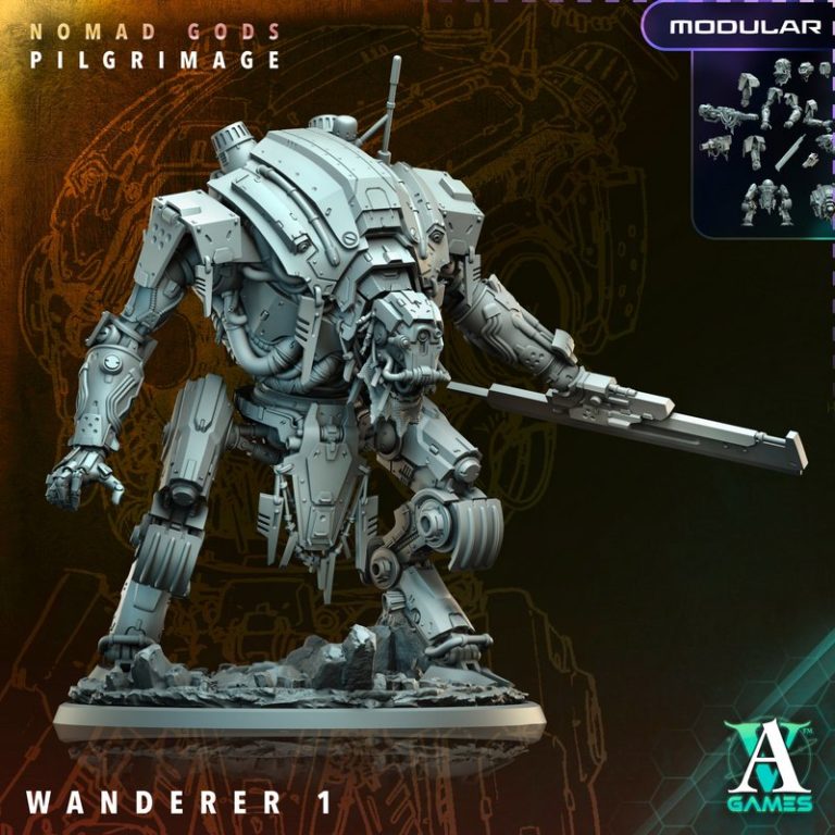 Archvillain Games《Nomad Gods》系列角色3D打印模型|Archvillain Games – Nomad Gods – Pilgrimage – 3D Print Model