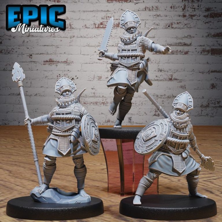 丛林狂野系列——阿兹特克幻想邂逅 3D打印模型|Epic Miniatures – Jungle Untamed Set – Fantasy Aztec Encounter – Wild Tribe Collection – 3D Print Model