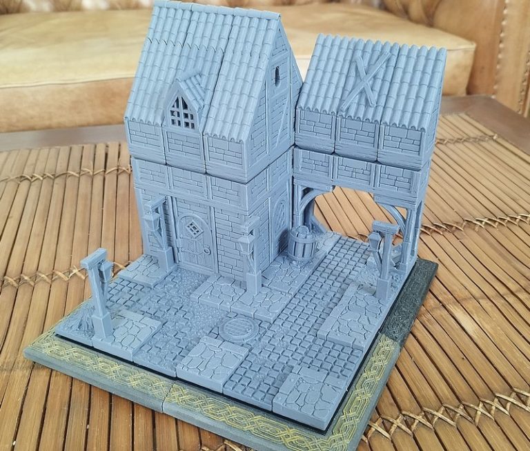 中世纪小镇3D打印模型|Dungeon Blocks – Medieval Town Part 2 – 3D Print Model