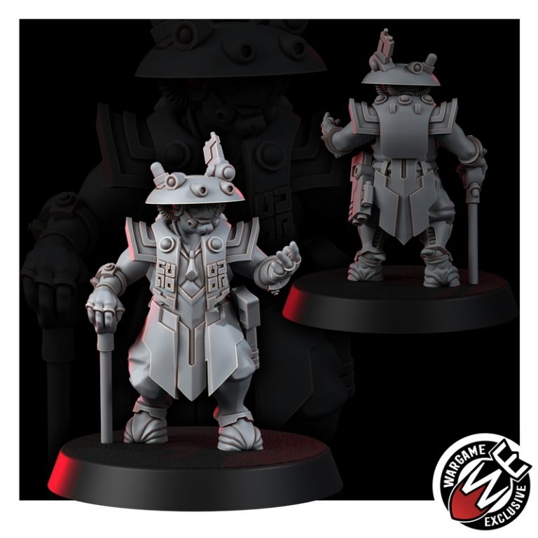 战棋独家——更美好的世界 诺克罗西黑商人护卫队 3D打印模型|Wargame Exclusive – Greater Good the Necrocity Black Traders Retinue – 3D Print Model