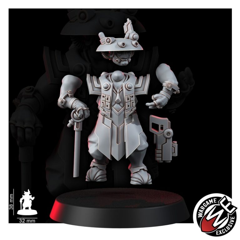 战棋独家——更美好的世界 诺克罗西黑商人护卫队 3D打印模型|Wargame Exclusive – Greater Good the Necrocity Black Traders Retinue – 3D Print Model